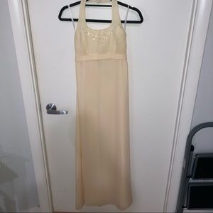 Vintage David’s Bridal Butter Yellow Junior Bridesmaid Dress
